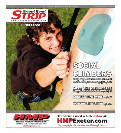 Front page of the Grand Bend Strip, September 26, 2007