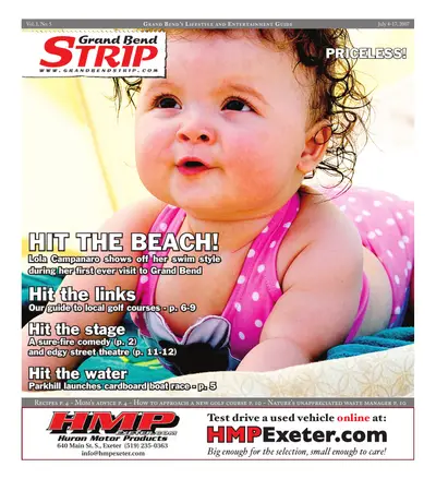 Front page of the Grand Bend Strip, July 4, 2007